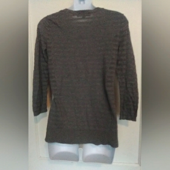 🌺BUNDLE ONLY🌺LOFT ANN TAYLOR GRAY LONG SLEEVE SHIRT - Picture 4 of 6